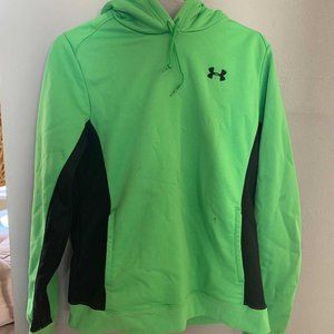 Neon Green and Black Under Armour Medium Hoodie